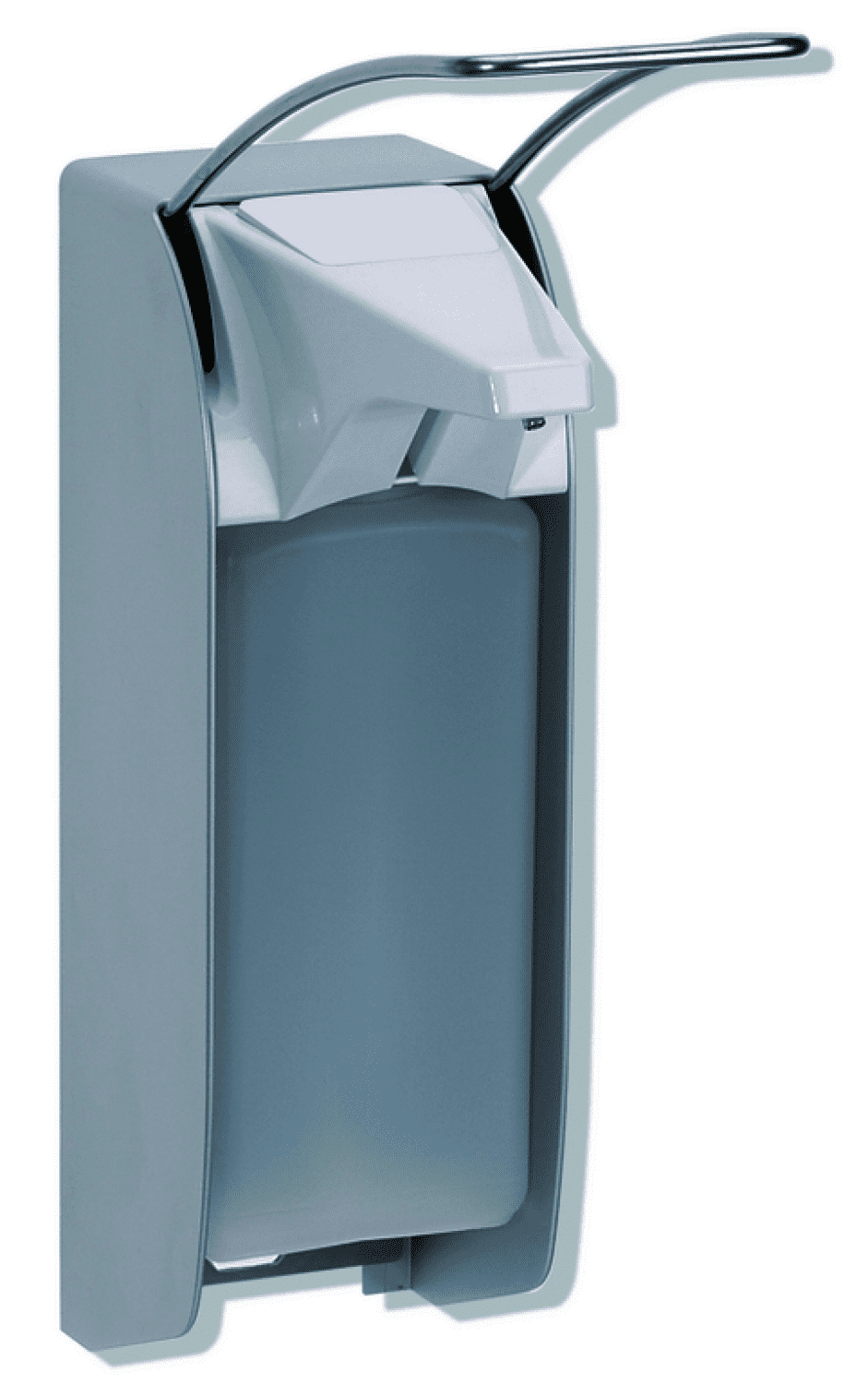 HEWI Desinfektionsmittel-/Seifenspender, Ser 805, Edelstahl, 500 ml reinweiß