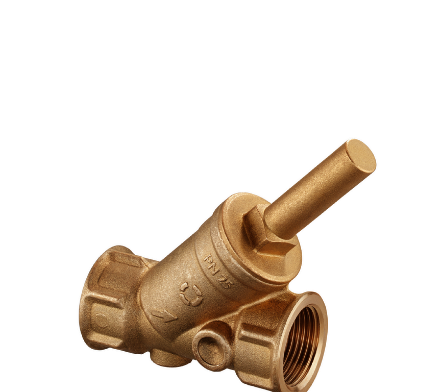 OVENTROP-Rückschlagventil FKM Dichtung DN25, G 1 IG, PN25, Ms