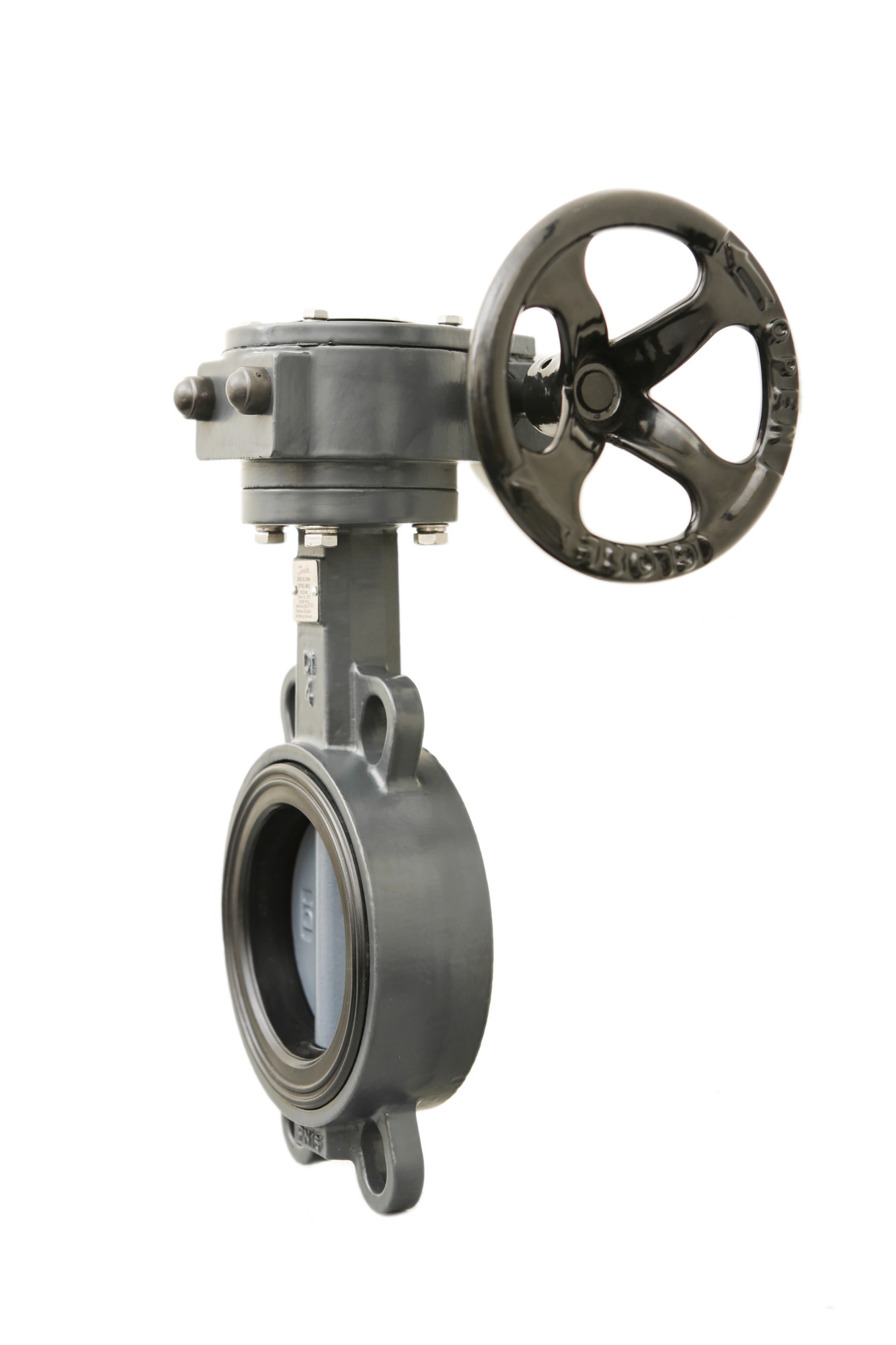 Danfoss VFH2-WH DN100 Hand-Absperrklappe Zwischenflansch Handgriff kvs=569