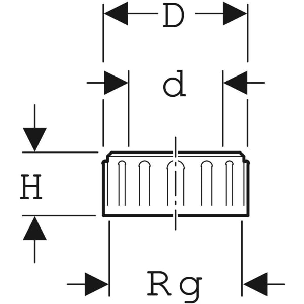 Geberit PE Verschlusskappe Rg110x1/4