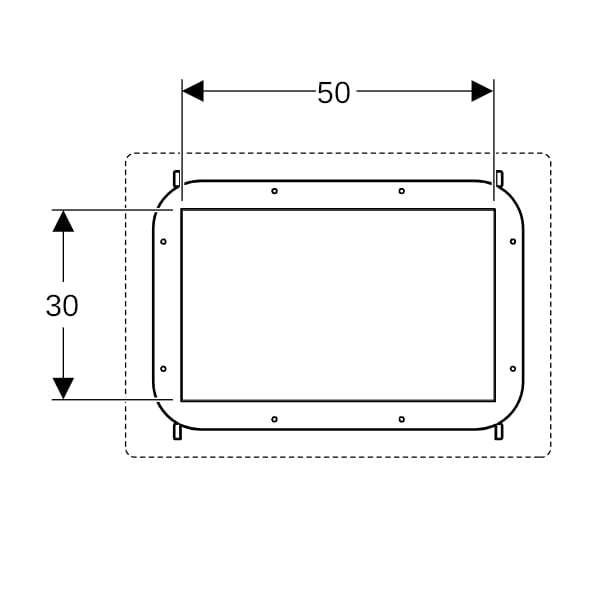 Geberit Duofix Element für für Nischenablagebox befliesbar