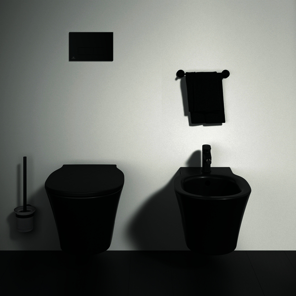 IS Wand-WC Connect Air Randlos 360x540x350mm Schwarz