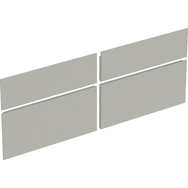 Geberit Set Schubladenfront für Xeno2 US 4 Schubladen, Breite WT 140 cm, greige