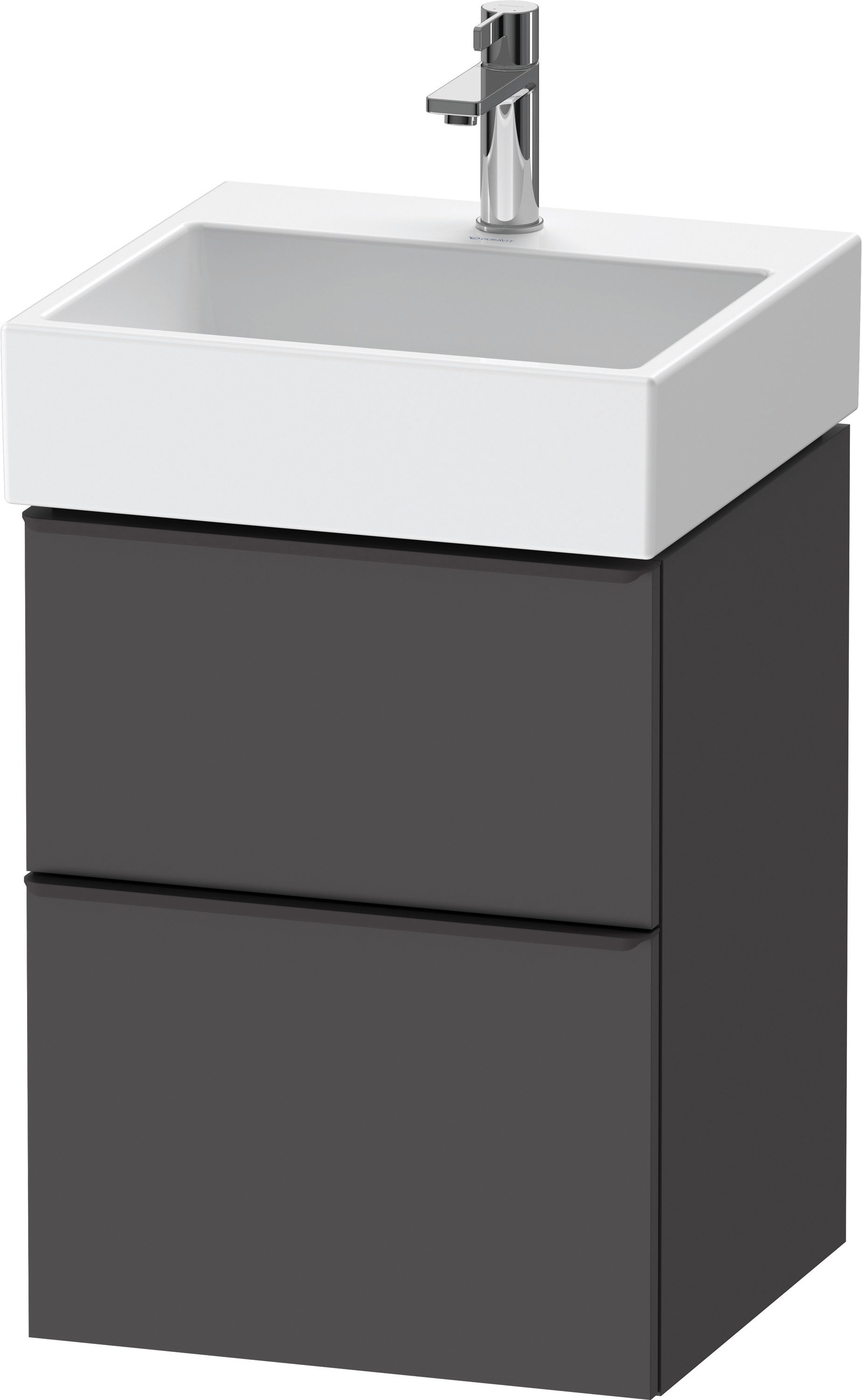 Duravit D-Neo WTU,Ausz:1,Schubk:1,GR:Dia.Schw 484x442x625mm,Wandh,Graphit Matt,Dekor