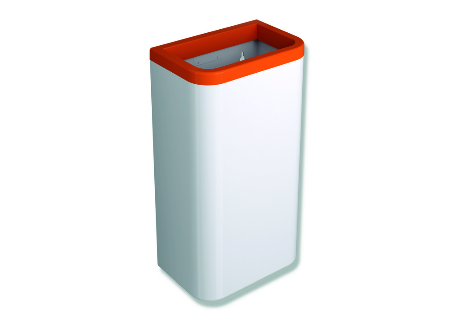 HEWI Papierabfallbehälter 25 l Korpus Fb 98, Rahmen orange