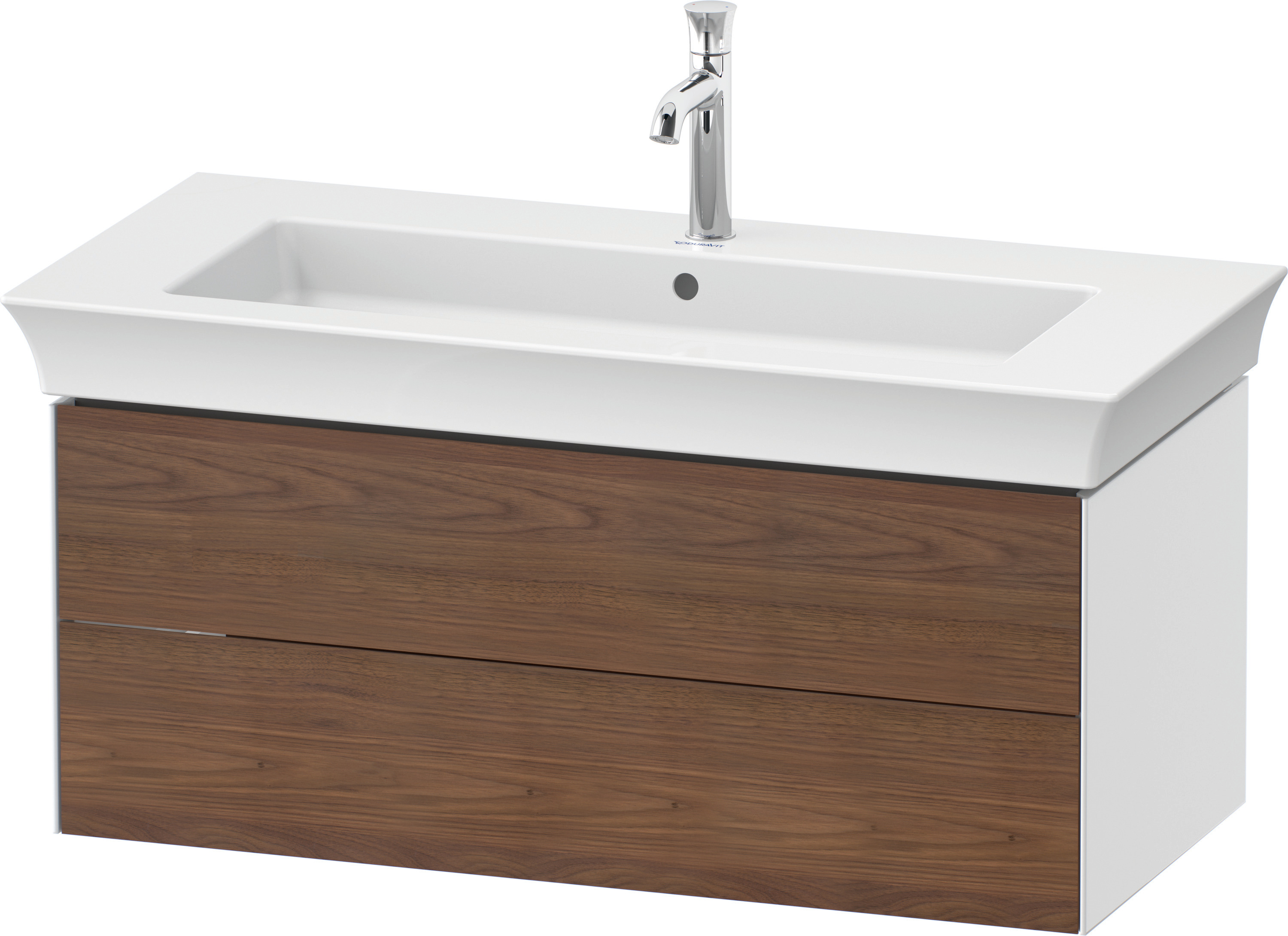 Duravit WTU White Tulip wandh., 2 SchKa 410x984x458mm,A.Nuss.M/Weiß Hochglanz