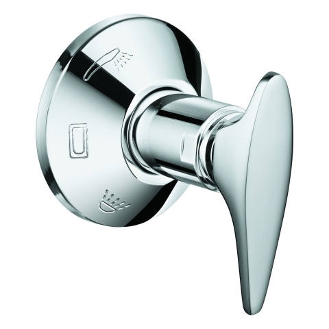 GROHE Umstellhebel 45068 mit Rosette chrom