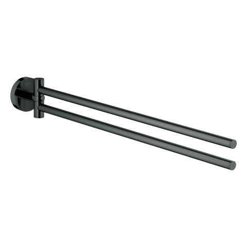 GROHE Handtuchhalter Essentials 40371_1 2-armig 450mm hard graphite