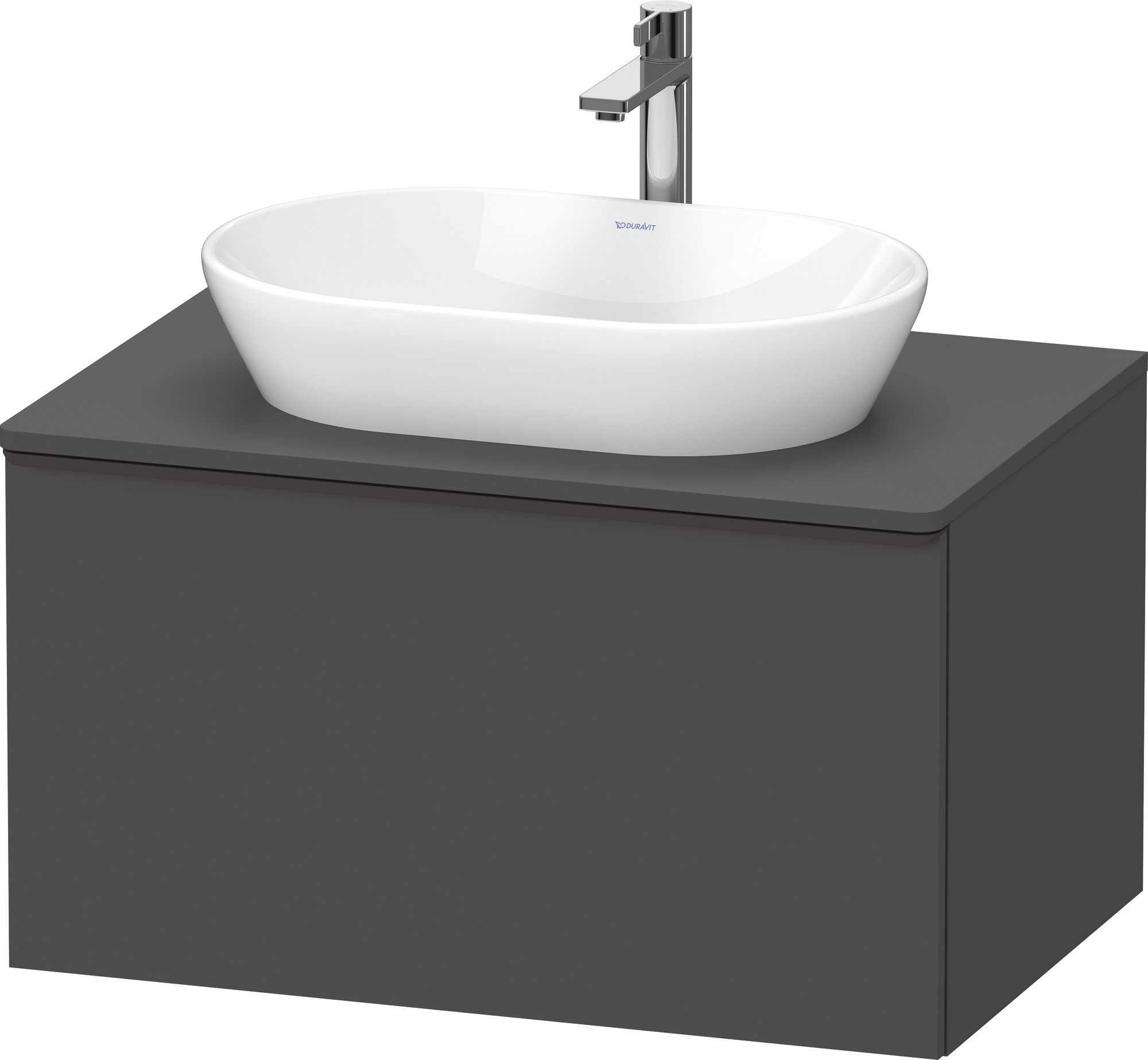 Duravit D-Neo,Kons-WTU,Ausz:1,Gr:Diam.Schwarz 800x550x459mm,Wdh,Graphit Matt, Dekor