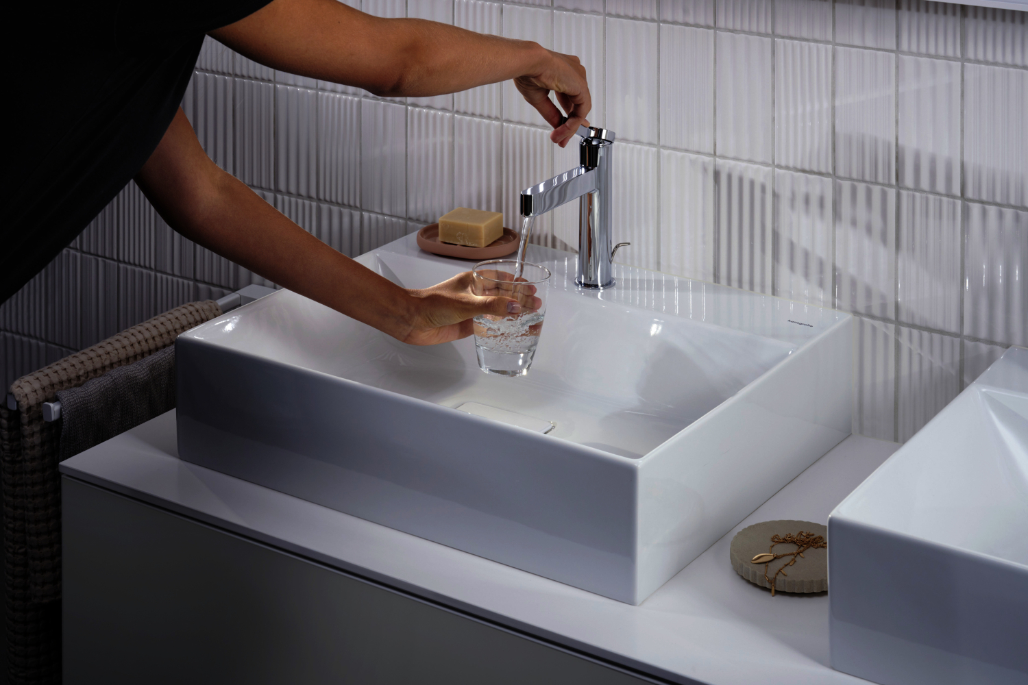 Hansgrohe Waschtischmischer 110 Finoris mit Zugstangen-Ablaufgarnitur chrom