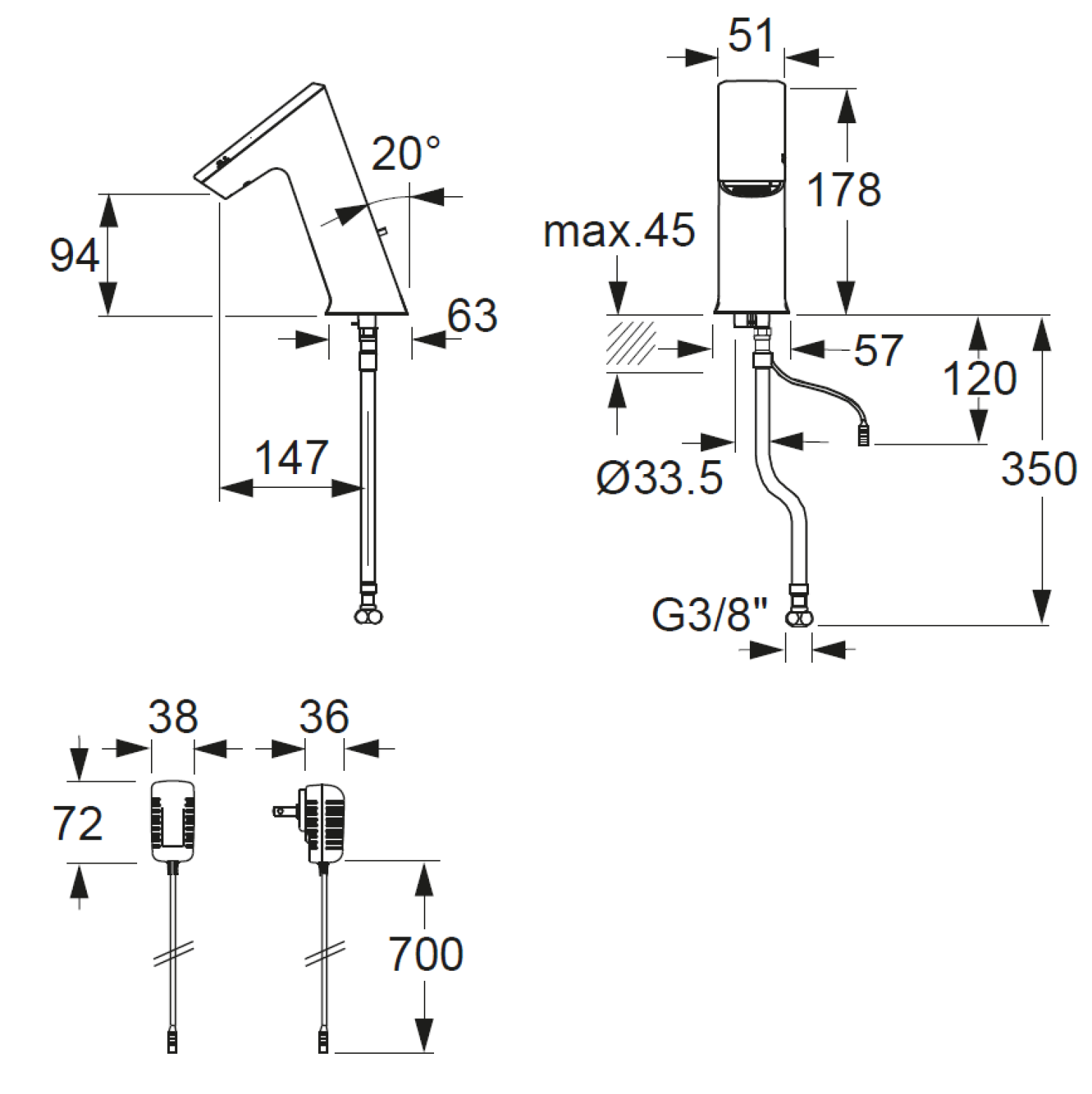 CONTI+ ultra el. IR Standarm. Vcon. Public o.Misch. Chrom o.Ablg. GM20