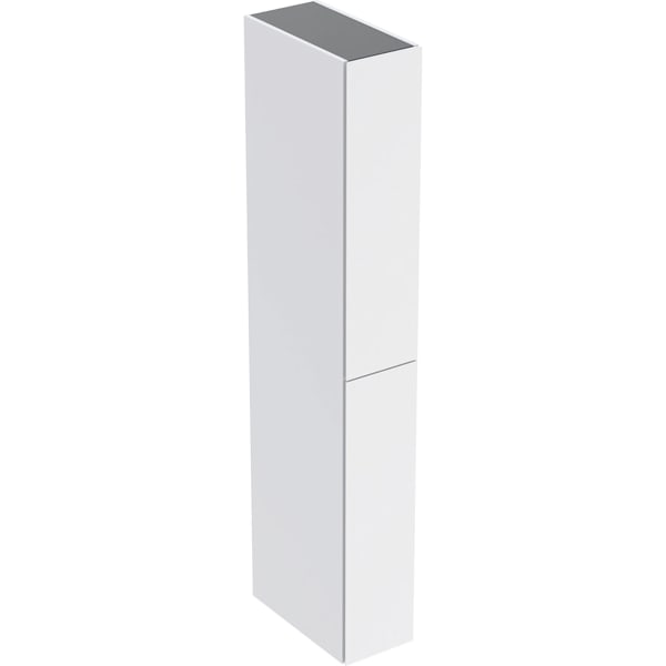 Geberit Hochschrank mit zwei Auszügen 24x180x48cm, weiß matt