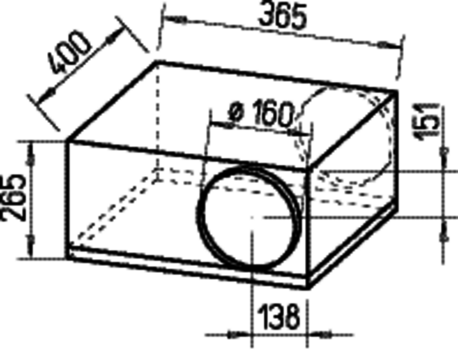 Helios SB 160 B SILENTBOX Rohrventilator, 1 PH schallgedämpft