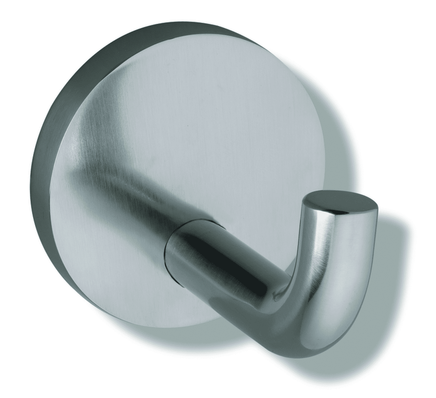 HEWI Wandhaken Ser 805 Edelstahl, 80mm tief, Rosette d:70mm