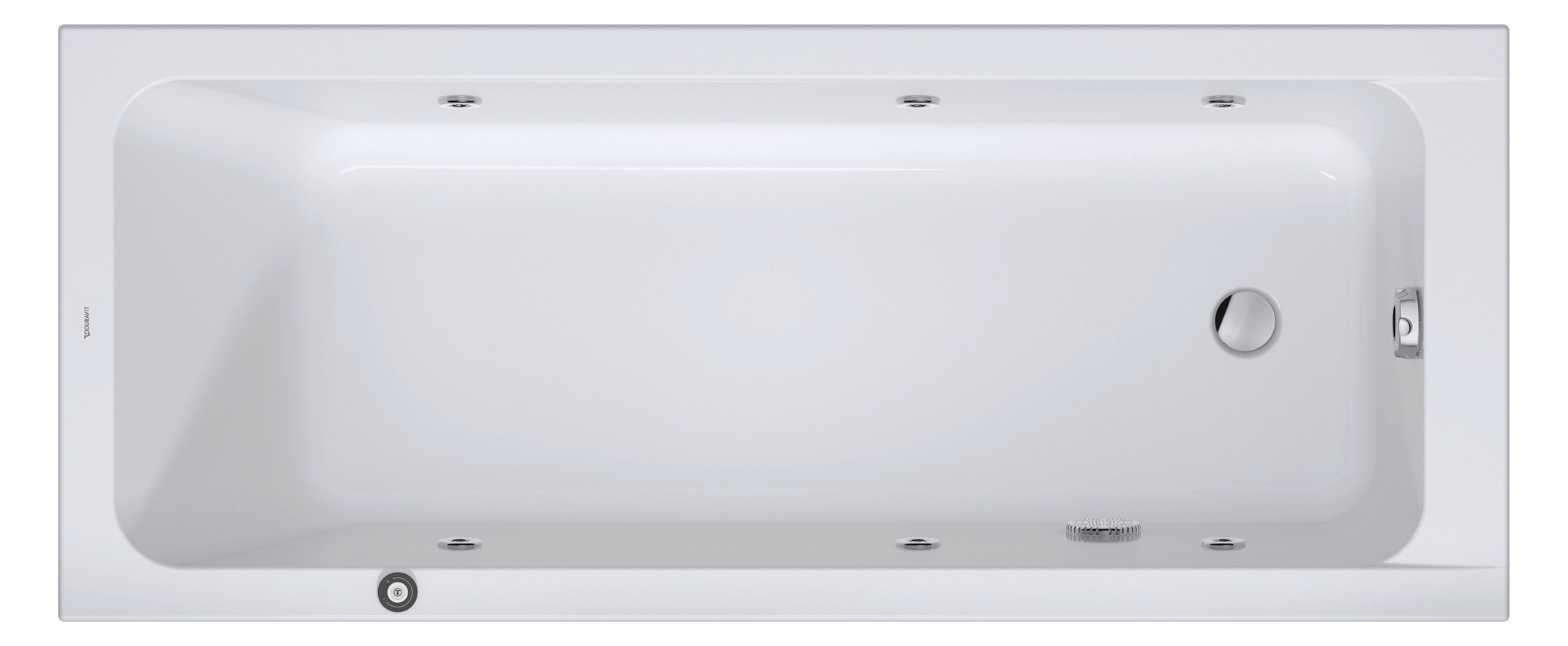 DU D-Code 2.0 Whirlw. 1700x700mm, Einbau Jet-Project, Weiß