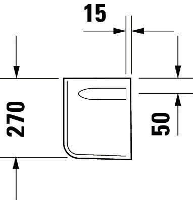 DU Halbsäule D-Code für 070545, weiß