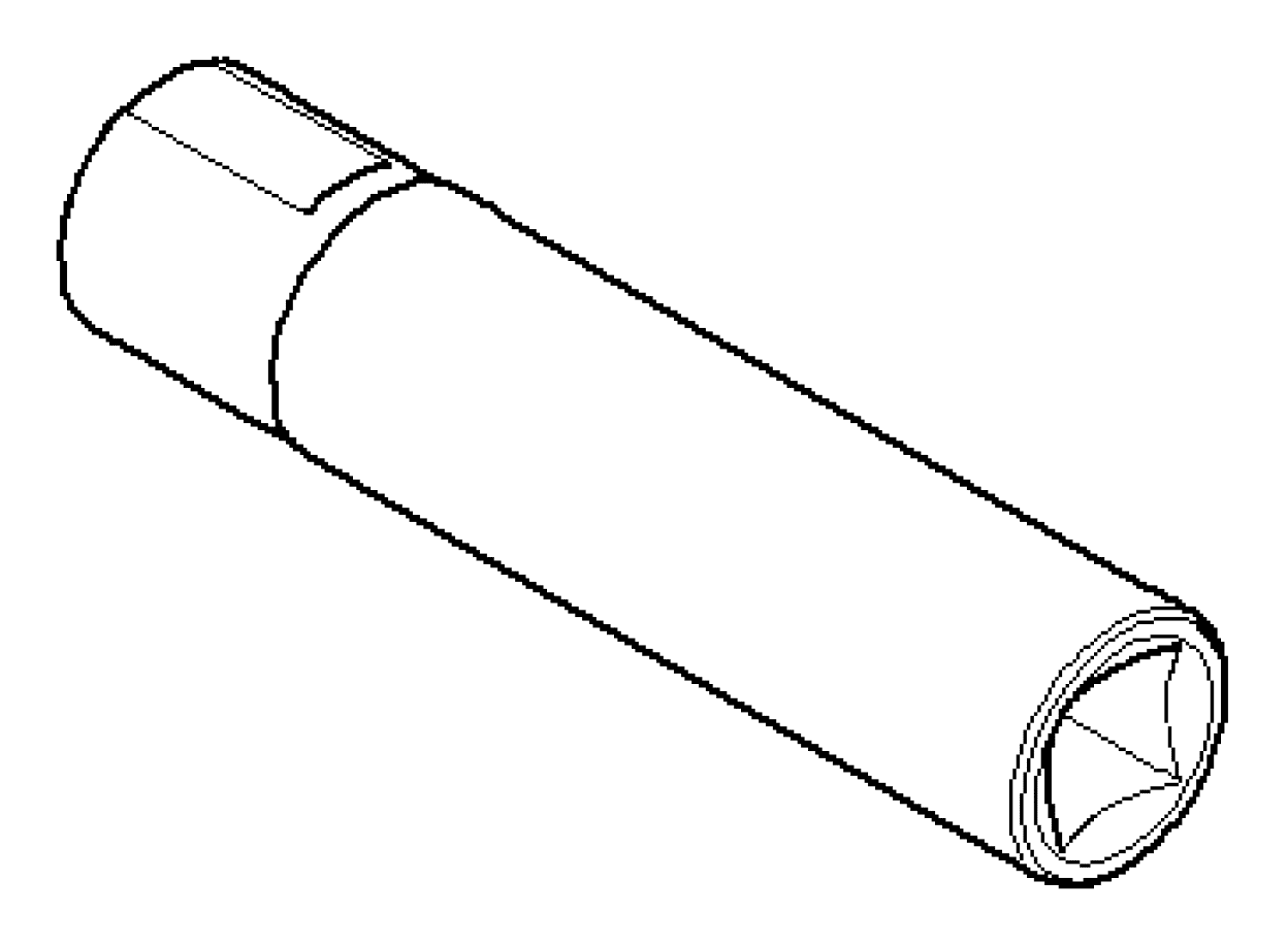 DO Halter Achse Papierrollenhalter ET 083102514 D 12,5 x 121 mm Chrom