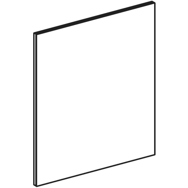 Geberit Schubl.-Front für Acanto Unterschrank für HWB B:45cm, Nussbaum hickory
