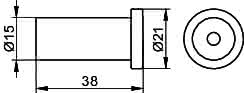 KEUCO Handtuchhaken Plan 14916, silber-eloxiert