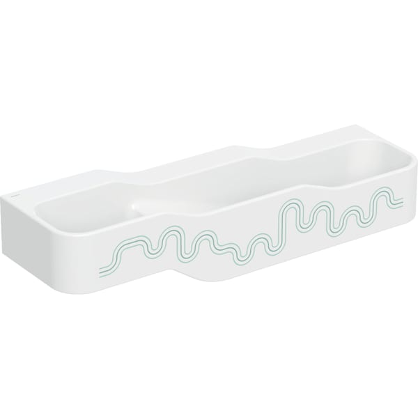 Geberit Bambini Spiel/Waschlandschaft B:140cm 3 Waschpl., tieferes B re, o. Hl., grün