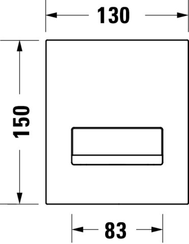 Duravit DuraSys A2 Betät.-Pl.elektr.,f.Urinal Infrar.,Netzanschl.,Aufges., Weiß