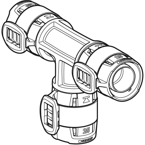 Geberit FlowFit T-Stück egal PPSU, d25