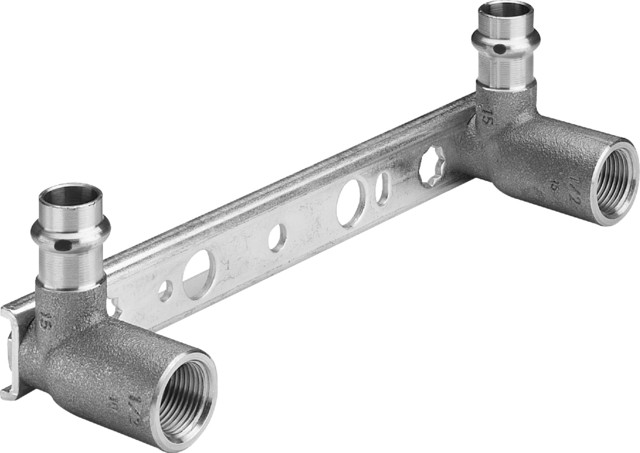 Viega Montageeinheit mit SC Sanpress 2221 in 15 x Rp1/2 x 45x150/200mm Sibr