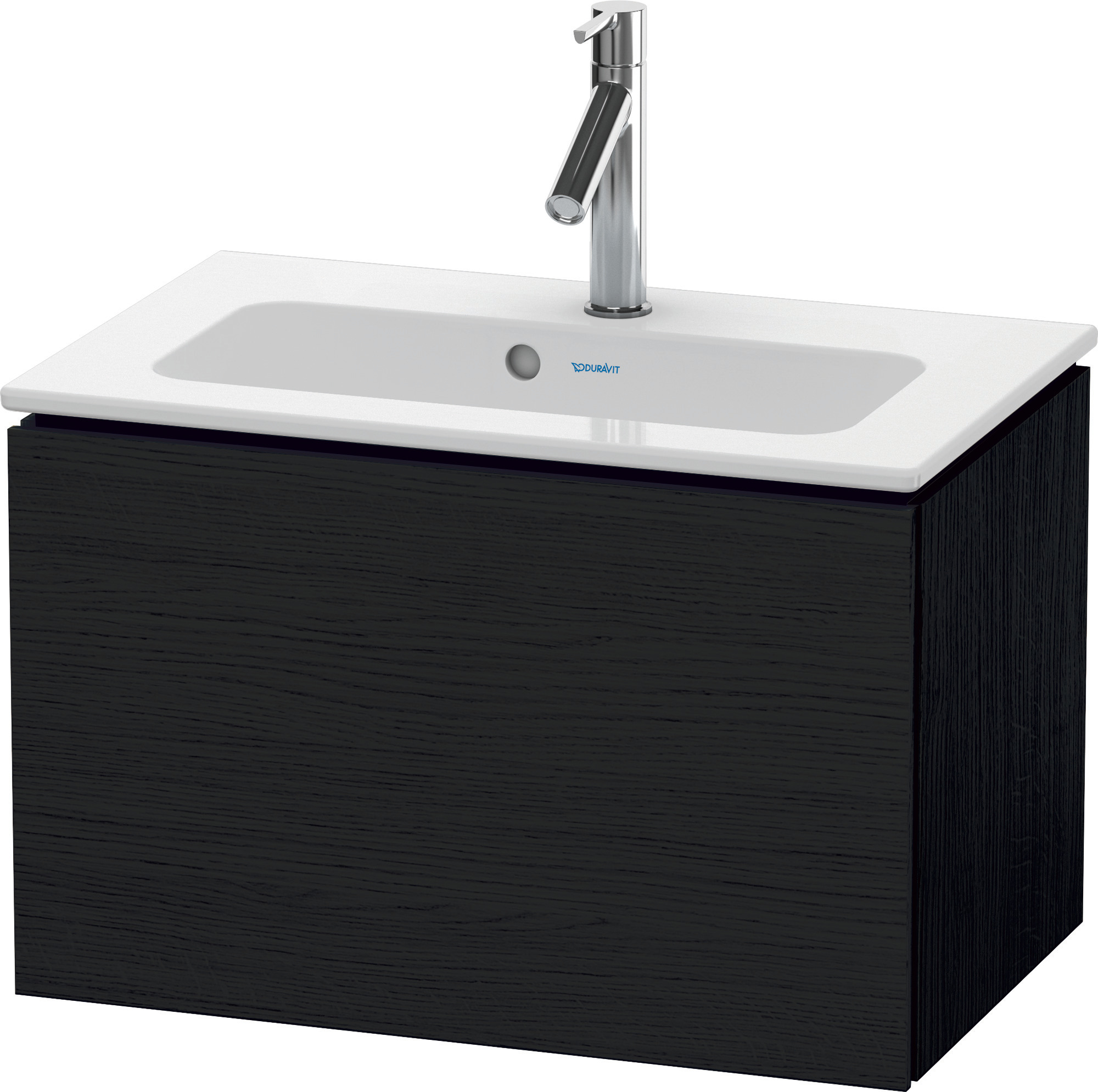 Duravit WTU Compact L-Cube 400x620x391mm 1 Auszug, Eiche Schwarz