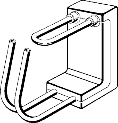 Viega Heizkörperanschlussblock Raxofix 5397.6 in 180mm Kunststoff