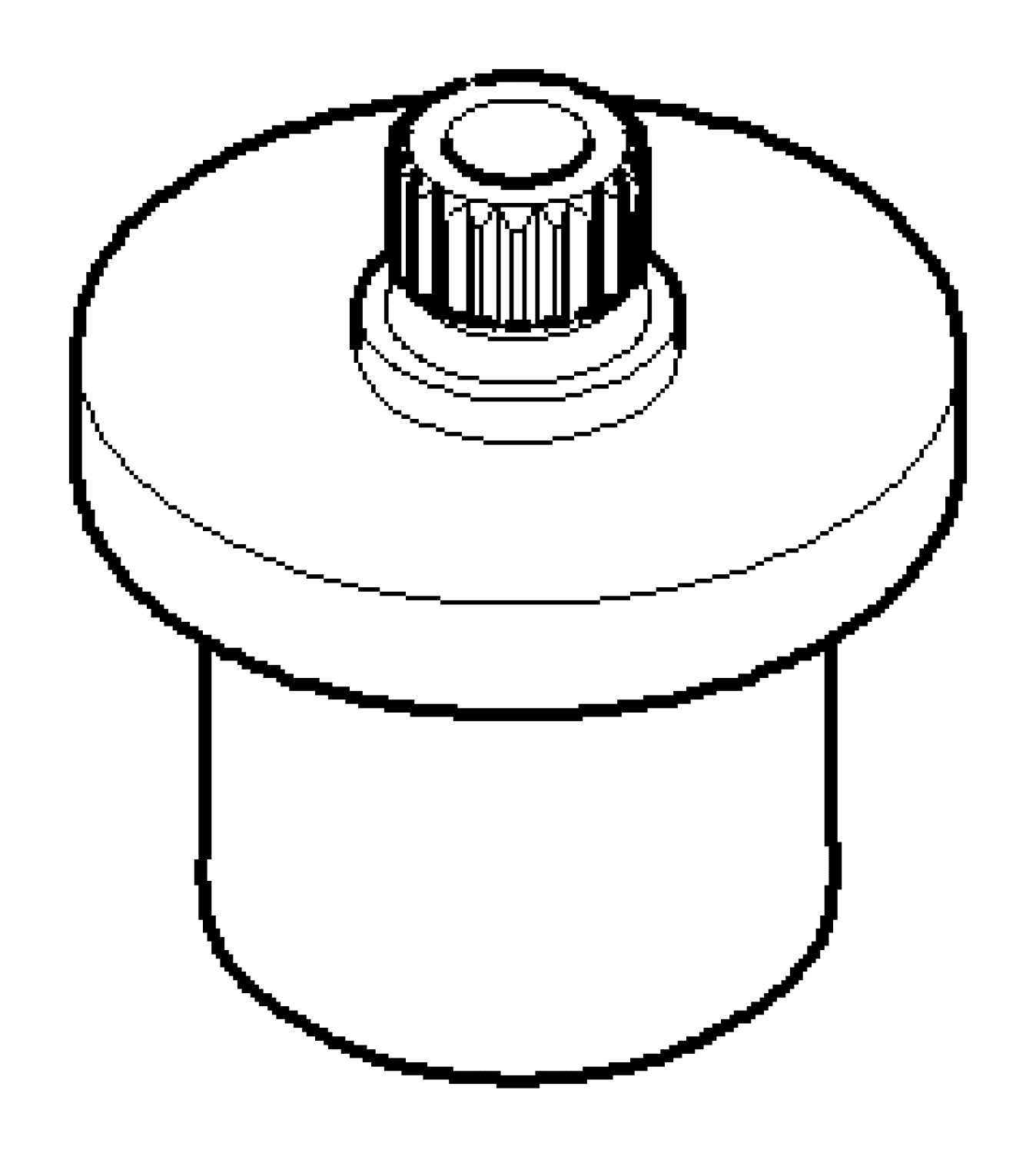 DO Rastbuchsenaufnahme ERSATZTEILE 091212014 D 26 x 28 mm Platin gebürstet