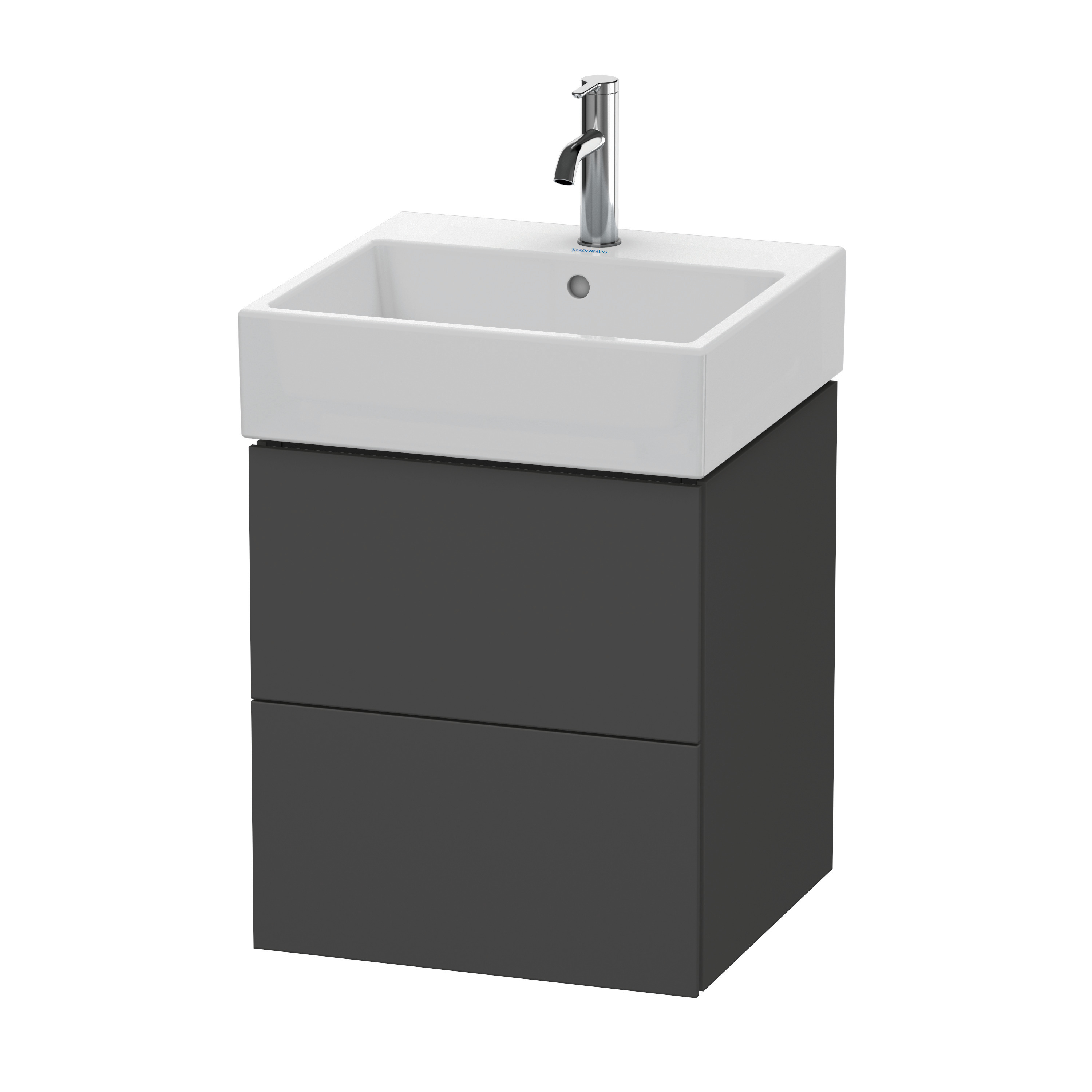 Duravit WTU L-Cube 544x484x459mm 2 Schubkästen, Graphit Supermatt