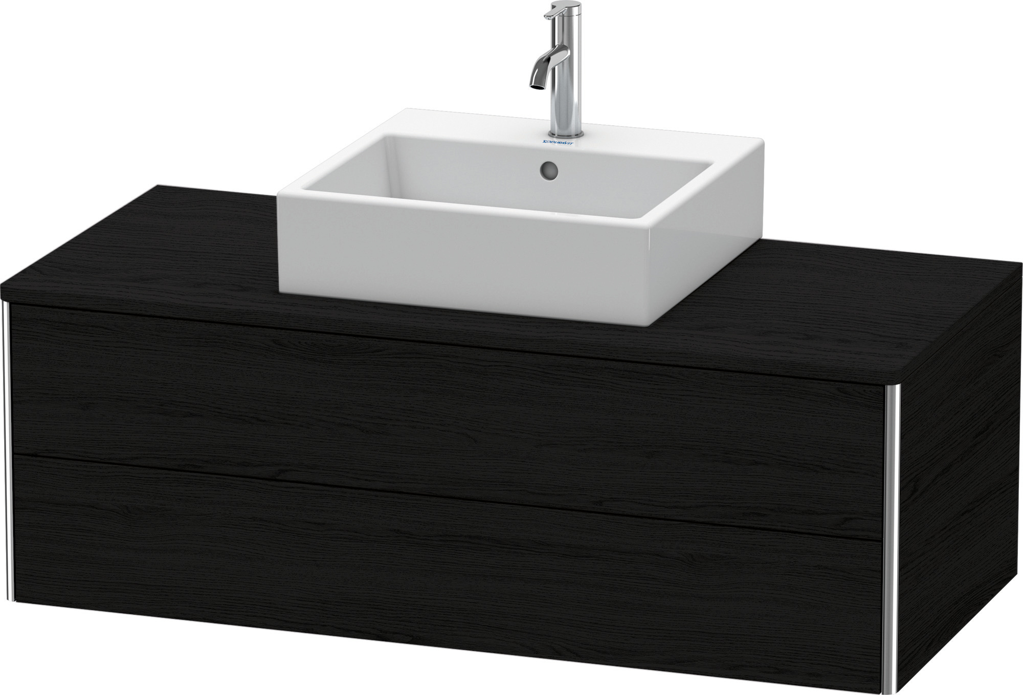 Duravit WT-Unterbau XSquare, 2 SK, wandh. 400x1200x548mm, Eiche Schwarz,