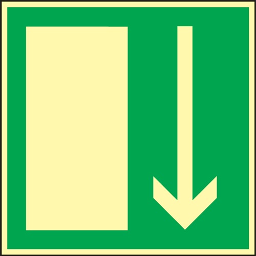 Rettungszeichen BGV A8 L148xB148mm Notausgang Folie Rettungszeichen BGV A8 L148xB148mm Notausgang Folie