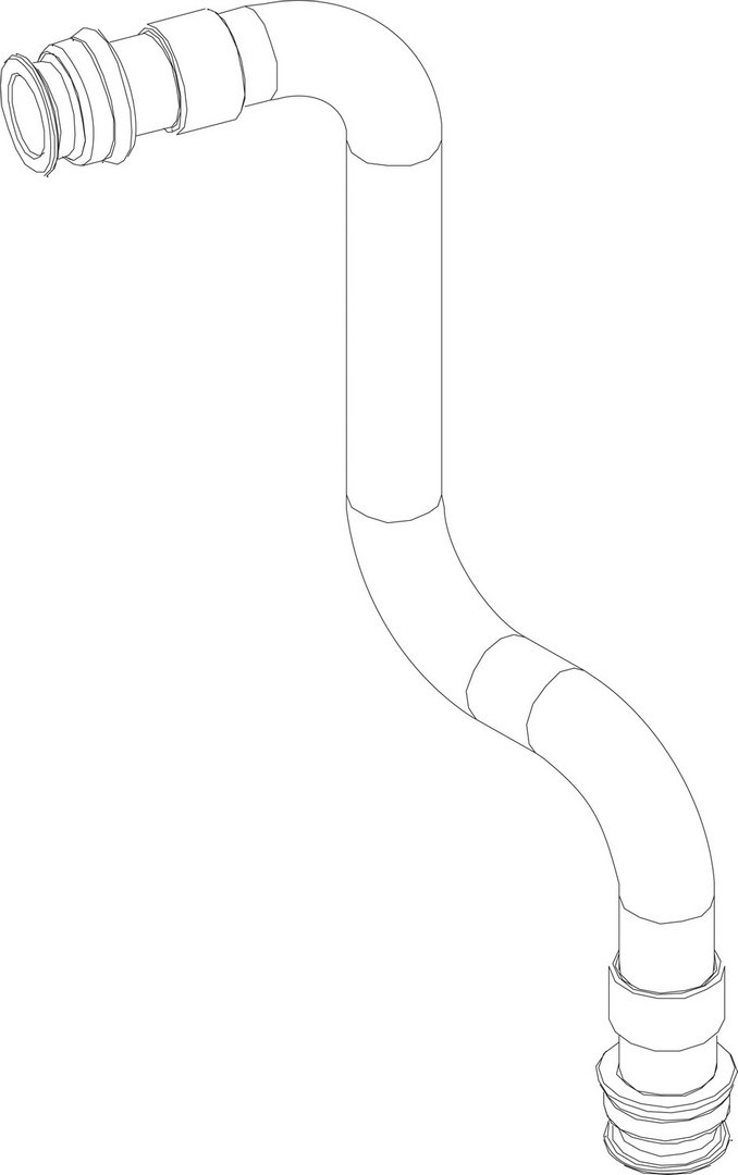 BOSCH Ersatzteil TTNR: 87186676670 Rohr WW BOSCH Ersatzteil TTNR: 87186676670 Rohr WW