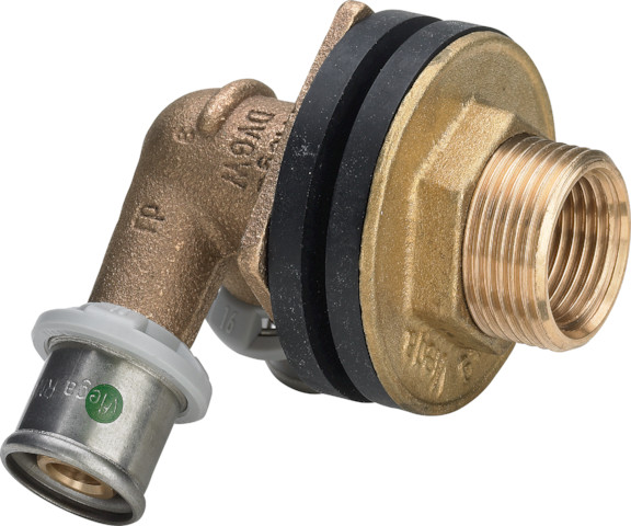 Viega Doppelwanddurchführung mit SC Sanfix P 2132.41 in 16mmxRp1/2x35mm Rg