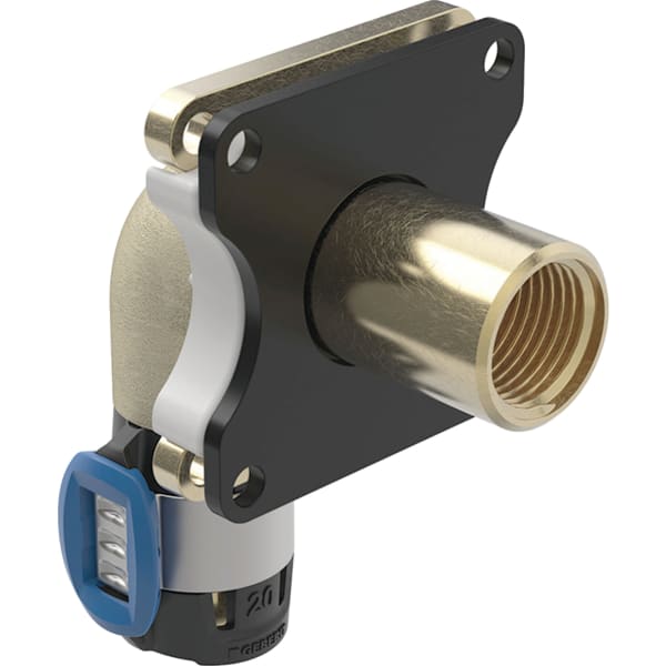 Geberit FlowFit Bogenwanddurchführung 90Gr RG+ d20-Rp1/2