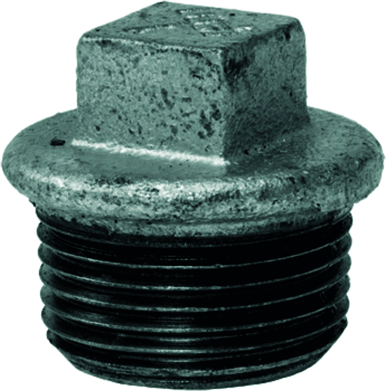 gebofittings Temperguss Gewindefittings 290 - Stopfen mit Rand 1 1/4", verzinkt