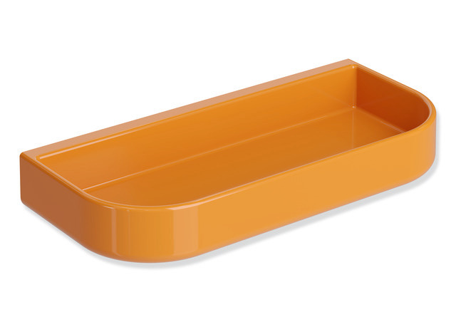 HEWI Ablageschale Ser 477 abnehmbar, m. 2 Ablauflöchern orange
