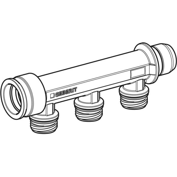 Geberit Verteiler dreifach mit Steckanschluss Ms M25