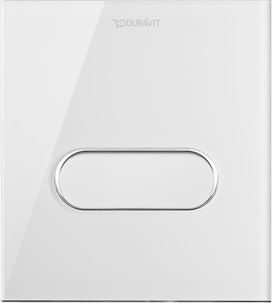 DU DuraSys A1 Betät.-Pl.mech. f. Urinal Aufgesetzt, Glas Weiß