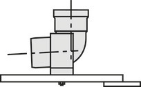 Vaillant Stützbogen mit Konsole für starre Abgasleitung DN 80, PP