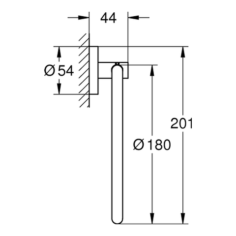GROHE Handtuchring Essentials 40365_1 Metall chrom
