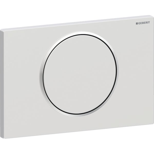 Geberit Sigma10 BetPl., rund, Spül-Stopp Sp. mattchr. lack., Etc/ chrom glänzend