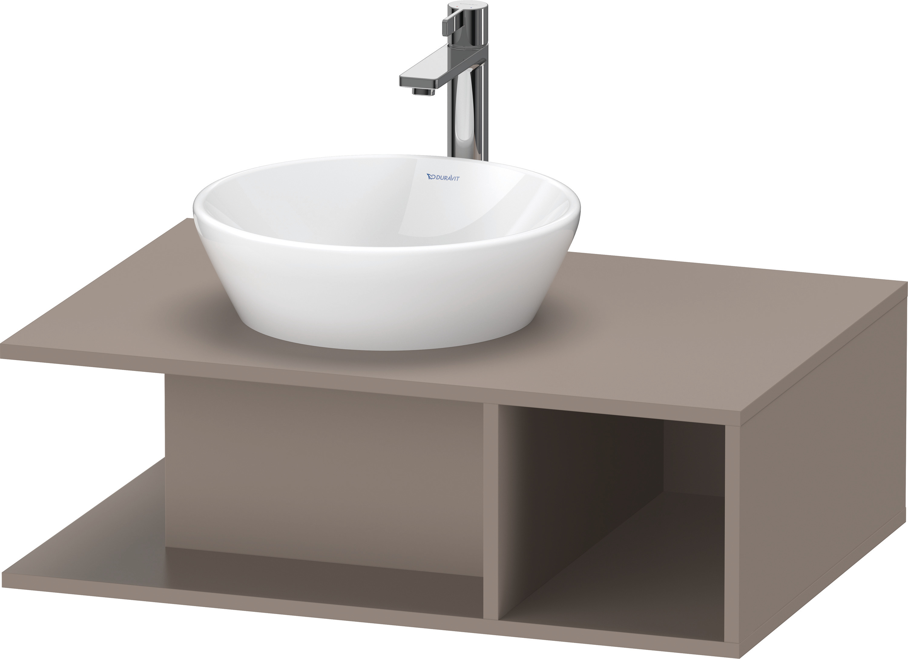 Duravit D-Neo WTU wandh.,1 offenes Fach r., 260x800x550mm, Basalt Matt