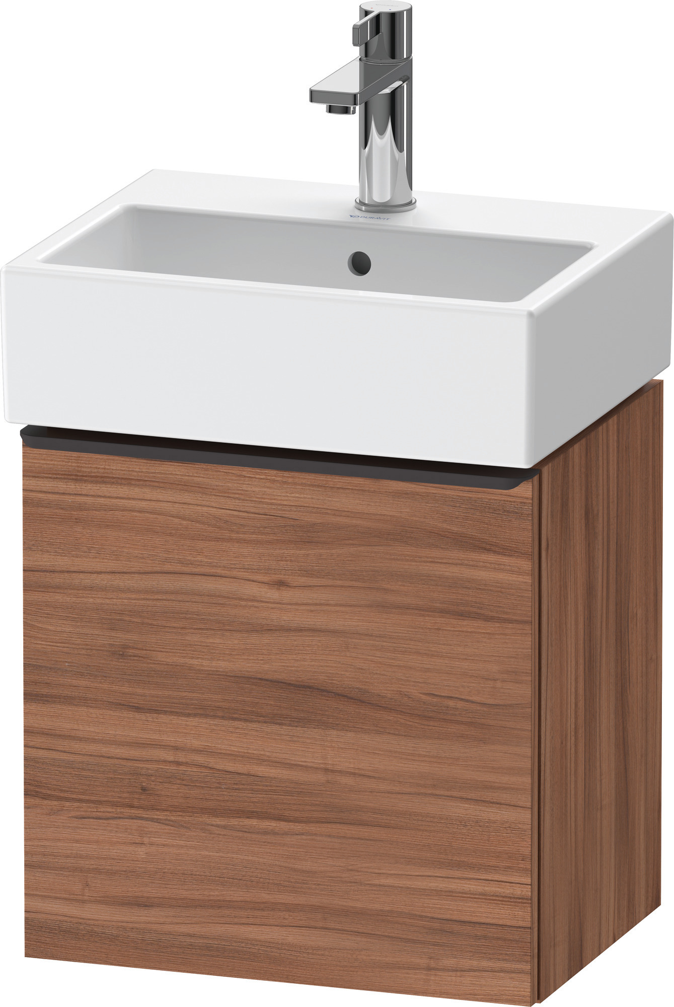 Duravit D-Neo WTU,Wdh,TA:LI,Tür:1,Gr:Dia.Schw 434x322x440mm,Nussbaum Matt,Dekor