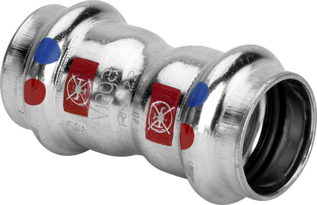 Viega Muffe mit SC Prestabo 1115LF in LABS-frei in 22mm