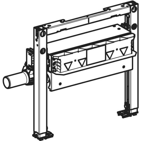 Geberit Duofix Element f. Dusche, 50cm mit CleanWall Wandablauf, H: 90-250mm
