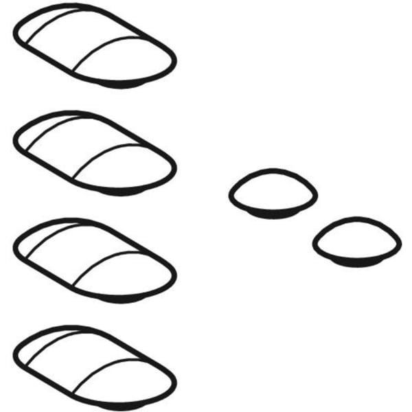 Geberit Geberit ONE Set Puffer für WC-Sitz Geberit Geberit ONE Set Puffer für WC-Sitz