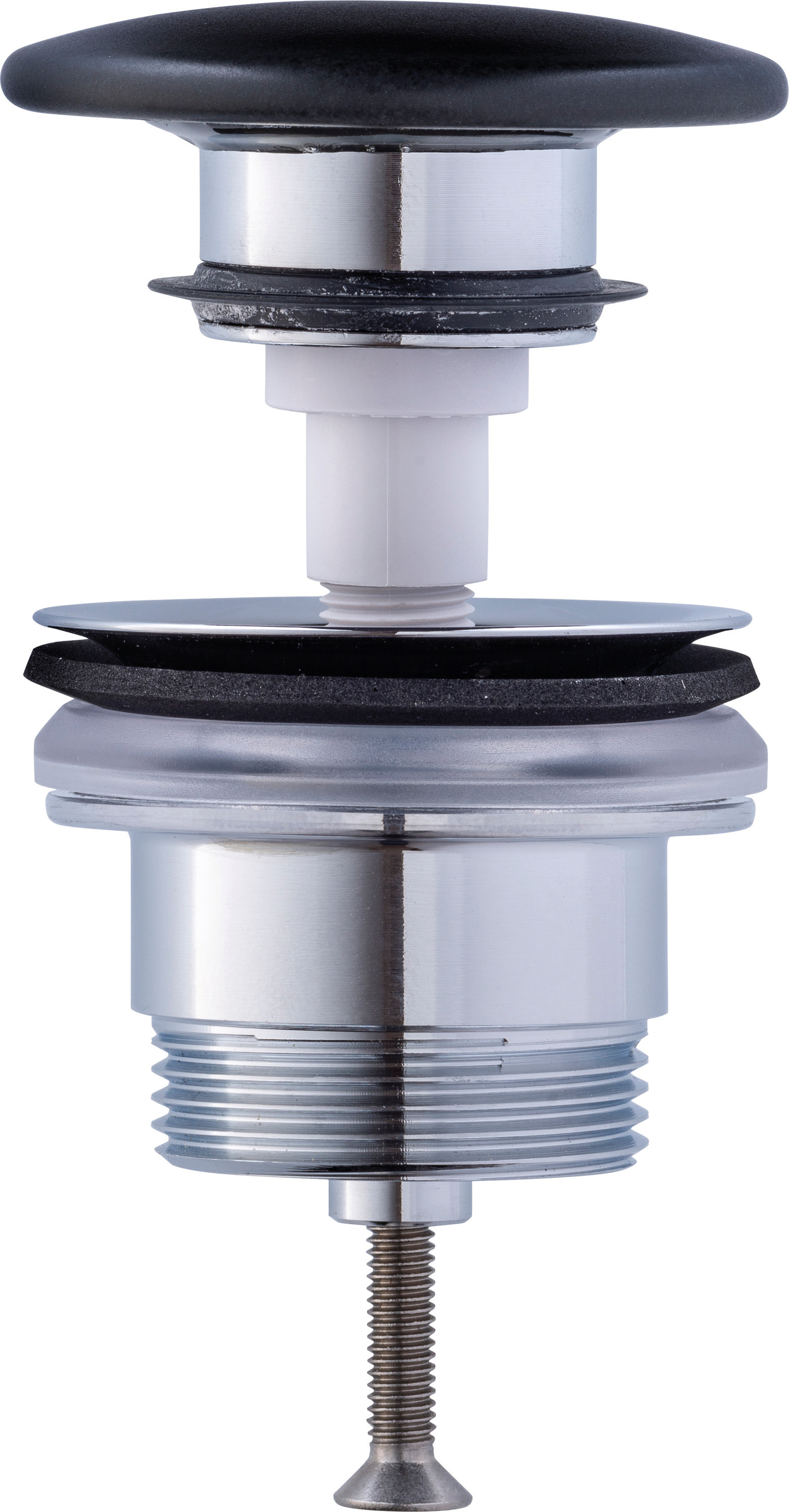 Duravit Push-open Venil mitt keramischer Ventilabdeckhaube, Anthrazit Matt