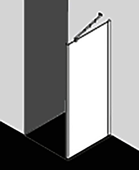KR Kermi Seitenwand Filia XP UWD 0800x 1850 BV: 775-800 SIHG ESG klar